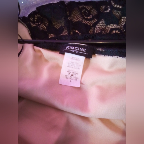 #085👉🏼Women's/Teens Black Lace Material Dress/w3LayerSlips - Picture 6 of 7